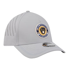 Milwaukee Brewers New Era Patch 39THIRTY A-Frame M-Crown Perforated Flex Hat On Sale