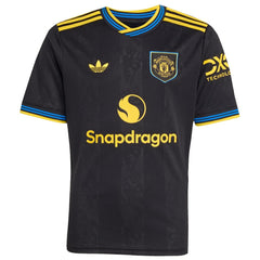 Adidas Manchester United Youth 2025/26 Third Replica Custom Jerseys - Black