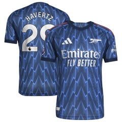 Adidas Kai Havertz Arsenal 2025/26 Away Player Jerseys - Blue