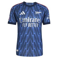 Adidas William Saliba Arsenal 2025/26 Away Player Jerseys - Blue
