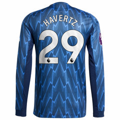 Adidas Kai Havertz Arsenal 2025/26 Away Long Sleeve Player Jerseys - Blue