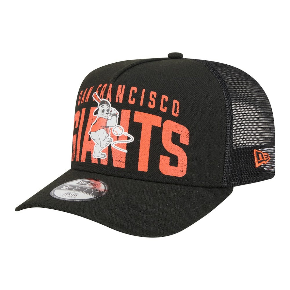 San Francisco Giants New Era Youth Logo Fade A-Frame 9FIFTY Snapback Hat Online