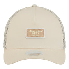 New York Mets New Era Women's Tonal Patch 9FORTY M-Crown A-Frame Trucker Adjustable Hat Lifestyle