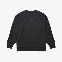Atlanta Braves Mitchell & Ness Phantom Fleece Crewneck Sweatshirt discount