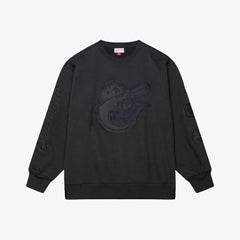Baltimore Orioles Mitchell & Ness Phantom Fleece Crewneck Sweatshirt Clearance