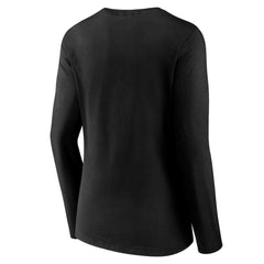 Cincinnati Bengals Women's Streak V-Neck Long Sleeve T-Shirt Black - NFL