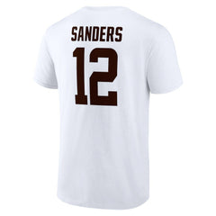 Shedeur Sanders Cleveland Browns Icon Name & Number T-Shirt White - NFL