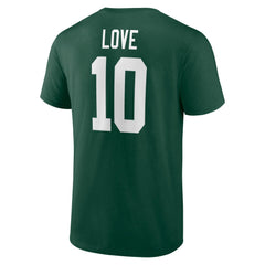 Jordan Love Green Bay Packers Icon Name & Number T-Shirt Green - NFL