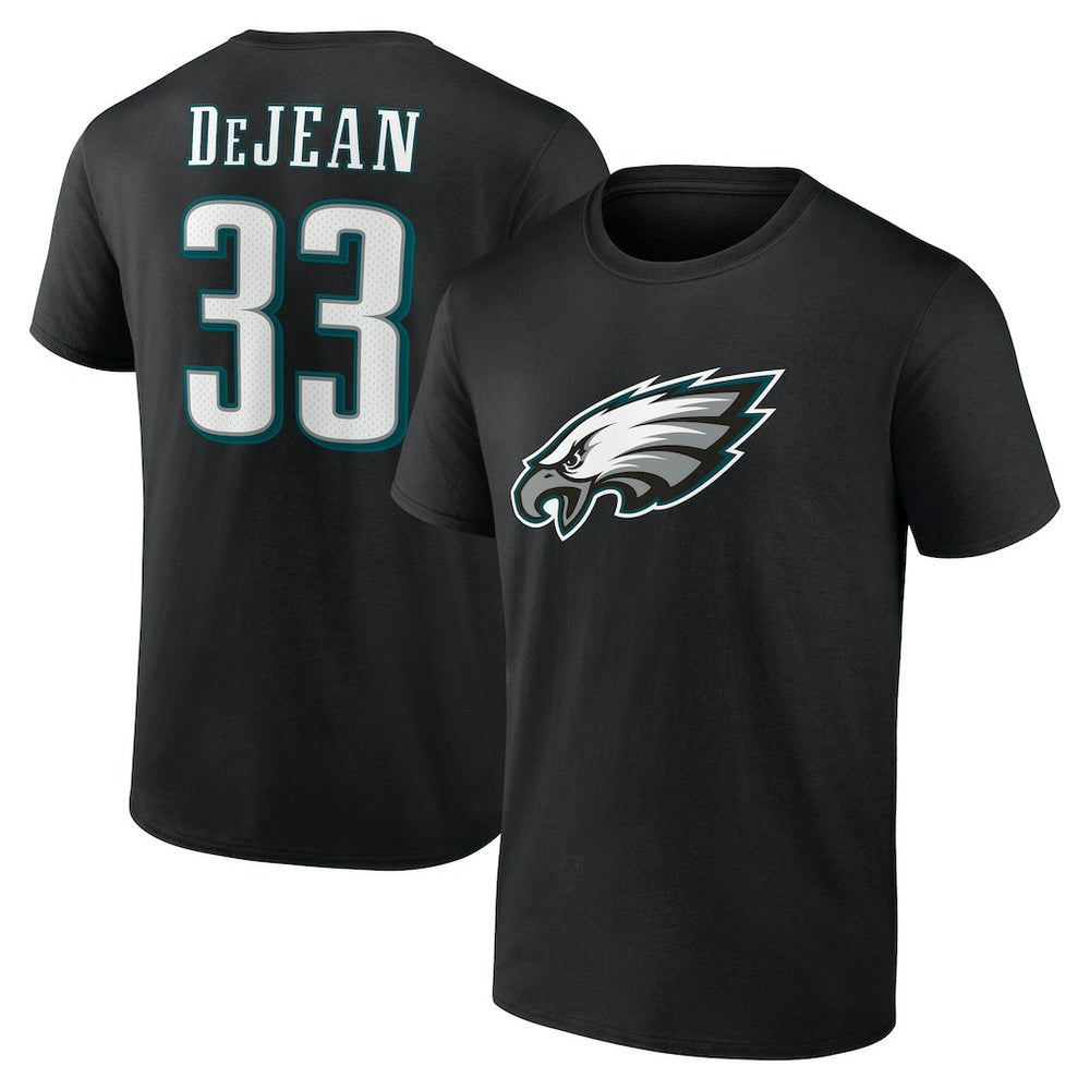 Cooper DeJean Philadelphia Eagles Icon Name & Number T-Shirt Black - NFL