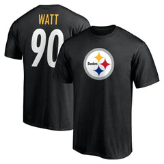 T.J. Watt Pittsburgh Steelers Icon Name & Number T-Shirt Black - NFL