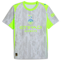 Puma Manchester City 2025/26 Third Replica Jerseys - Gray/Neon Green