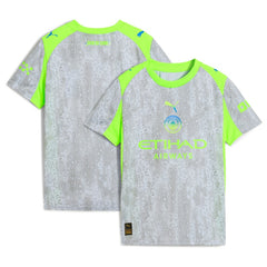 Puma Manchester City Youth 2025/26 Third Replica Jerseys - Green/Neon Green