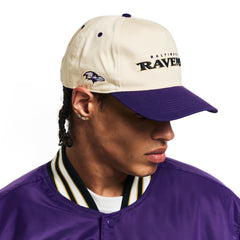 Baltimore Ravens Golf Wang Unisex Snapback Hat Cream/Purple - NFL