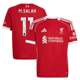 Adidas Mohamed Salah Liverpool Youth 2025/26 Home Replica Jerseys - Red