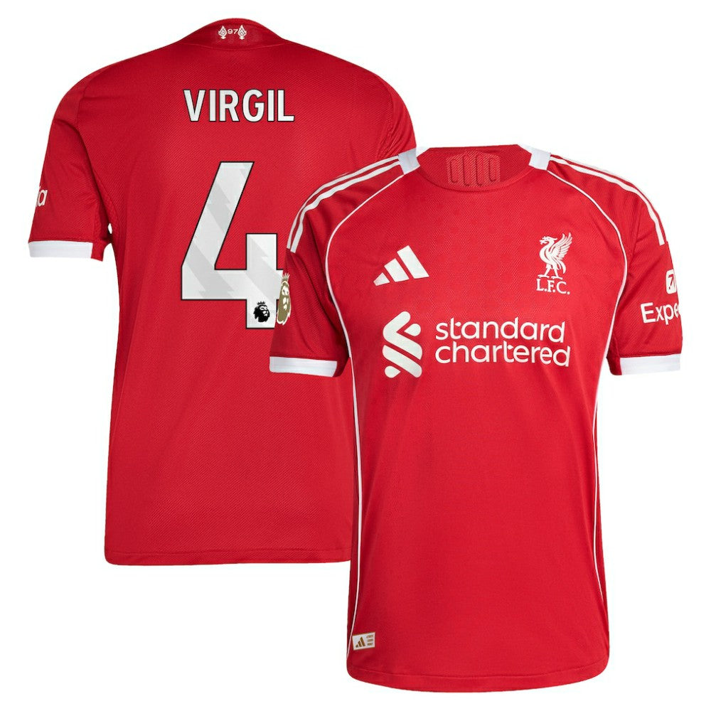 Adidas Virgil van Dijk Liverpool 2025/26 Home Jerseys - Red