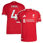 Adidas Virgil van Dijk Liverpool 2025/26 Home Jerseys - Red