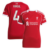 Adidas Virgil van Dijk Liverpool Women's 2025/26 Home Replica Jerseys - Red