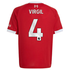 Adidas Virgil van Dijk Liverpool Youth 2025/26 Home Replica Jerseys - Red
