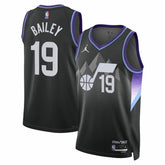 NBA - Ace Bailey Utah Jazz Jordan Brand Unisex Swingman Player Jersey - Statement Edition - Black