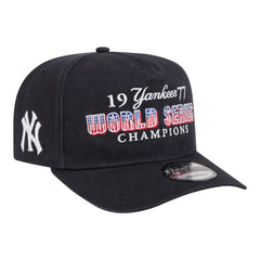 New York Yankees New Era 1977 World Series Champions Throwback 9FIFTY A-Frame Snapback Hat Lifestyle