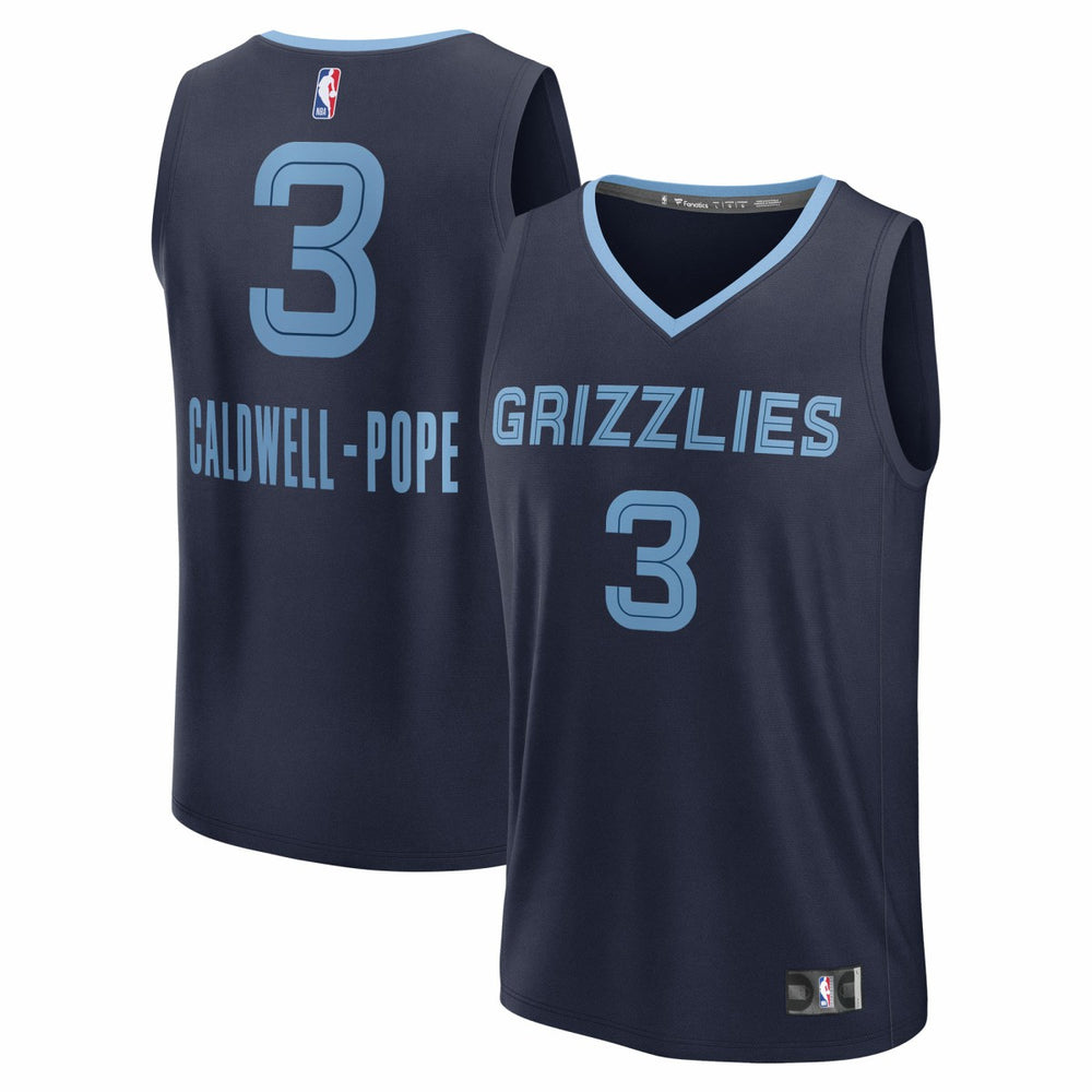 Fanatics - Kentavious Caldwell-Pope Memphis Grizzlies Fast Break Replica Player Jersey - Icon Edition - Navy