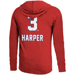 Bryce Harper Philadelphia Phillies Majestic Threads Lightweight Name & Number Hoodie Online