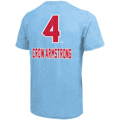 Pete Crow-Armstrong Chicago Cubs Majestic Threads Triblend Name & Number T-Shirt Clearance