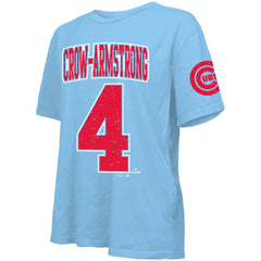 Pete Crow-Armstrong Chicago Cubs Majestic Threads Women's Oversized Name & Number T-Shirt Near Me