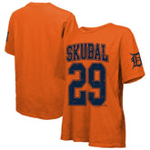 Tarik Skubal Detroit Tigers Majestic Threads Women's Oversized Name & Number T-Shirt On Sale
