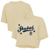 Tarik Skubal Detroit Tigers Majestic Threads Women's Boxy Crop Top for sale