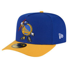 New Era - Golden State Warriors Injection Cartoon Logo A-Frame 59FIFTY Fitted Hat - Royal
