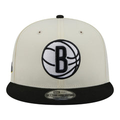 New Era - Brooklyn Nets Injection Localized 9FIFTY Snapback Hat - White