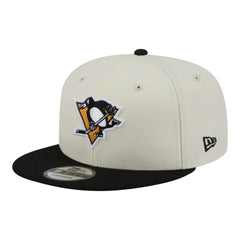 Pittsburgh Penguins New Era Injection Localized Two-Tone 9FIFTY Snapback Hat White/Black