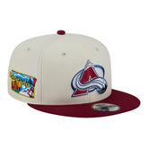 Colorado Avalanche - New Era Injection Localized Two-Tone 9FIFTY Snapback Hat White/Burgundy