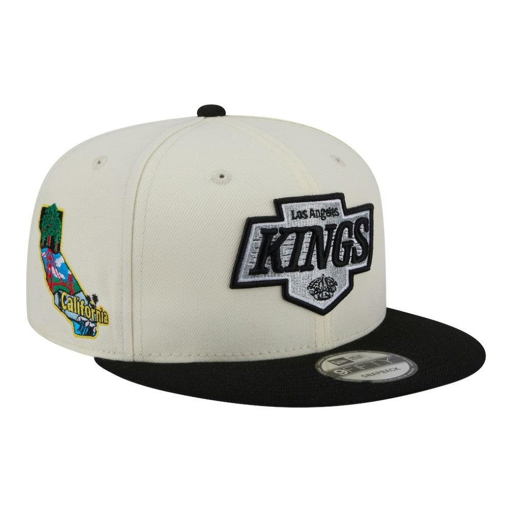 Los Angeles Kings - New Era Injection Localized Two-Tone 9FIFTY Snapback Hat White/Black
