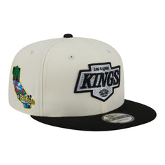 Los Angeles Kings - New Era Injection Localized Two-Tone 9FIFTY Snapback Hat White/Black