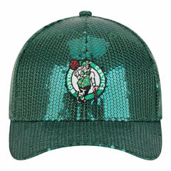 New Era - Boston Celtics Women's Sequin M-Crown 9FORTY Adjustable Hat - Kelly Green
