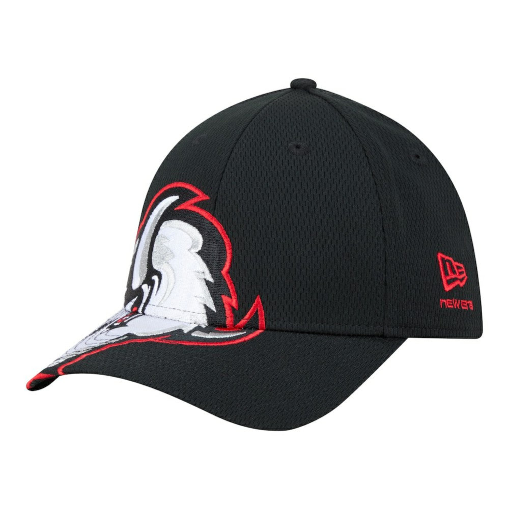 Buffalo Sabres - New Era Oversized Logo M-Crown Flex 39THIRTY Hat Black