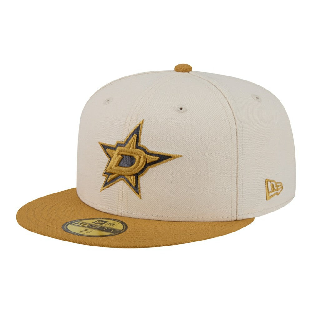 Dallas Stars - New Era Colorpack Two-Tone 59FIFTY Fitted Hat Cream/Tan