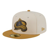 Colorado Avalanche - New Era Colorpack Two-Tone 59FIFTY Fitted Hat Cream/Tan