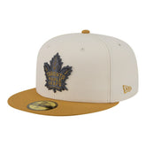 Toronto Maple Leafs - New Era Colorpack Two-Tone 59FIFTY Fitted Hat Cream/Tan