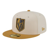 Vegas Golden Knights New Era Colorpack Two-Tone 59FIFTY Fitted Hat Cream/Tan