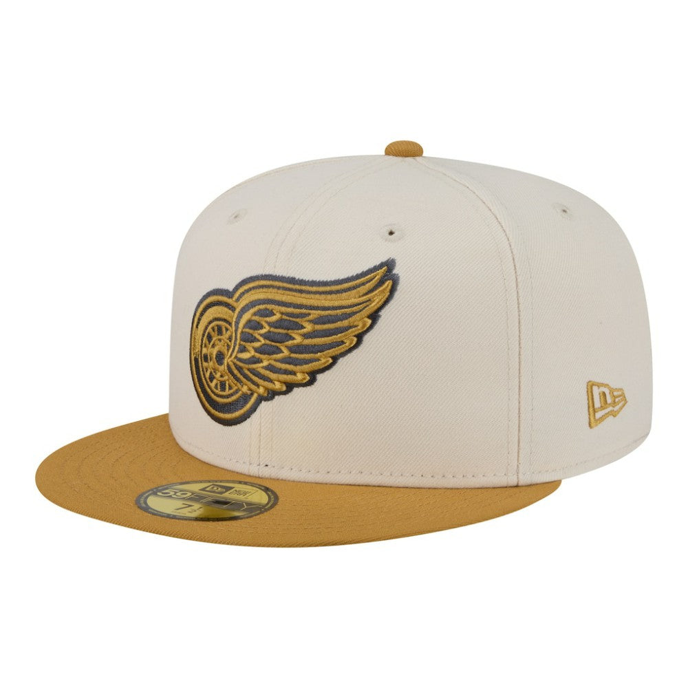 Detroit Red Wings - New Era Colorpack Two-Tone 59FIFTY Fitted Hat Cream/Tan