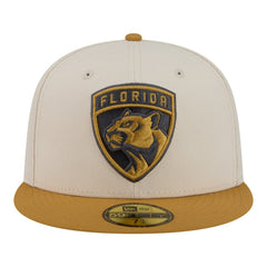Florida Panthers - New Era Colorpack Two-Tone 59FIFTY Fitted Hat Cream/Tan
