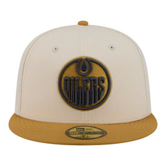 Edmonton Oilers - New Era Colorpack Two-Tone 59FIFTY Fitted Hat Cream/Tan