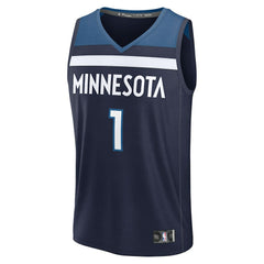 Fanatics - Terrence Shannon Jr. Minnesota Timberwolves Fast Break Replica Jersey - Navy - Icon Edition