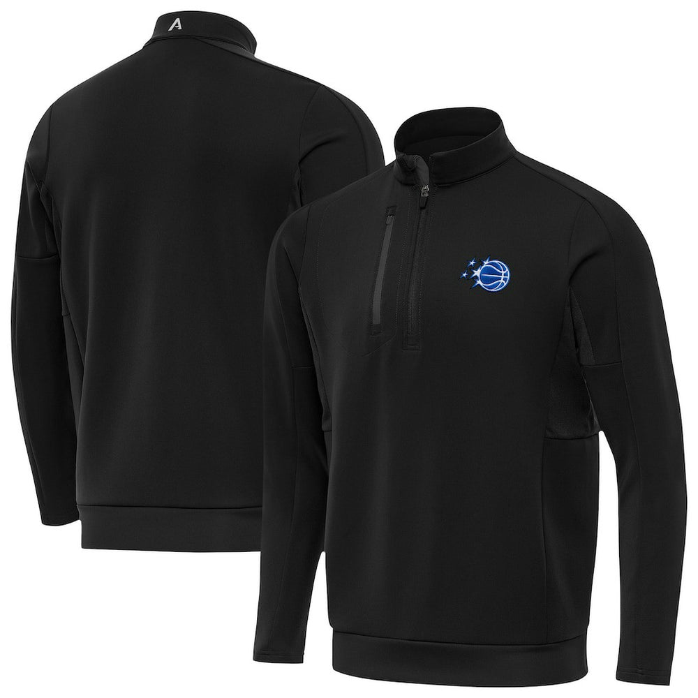 New Era - Orlando Magic Antigua New Logo Generation Quarter-Zip Pullover Top - Black