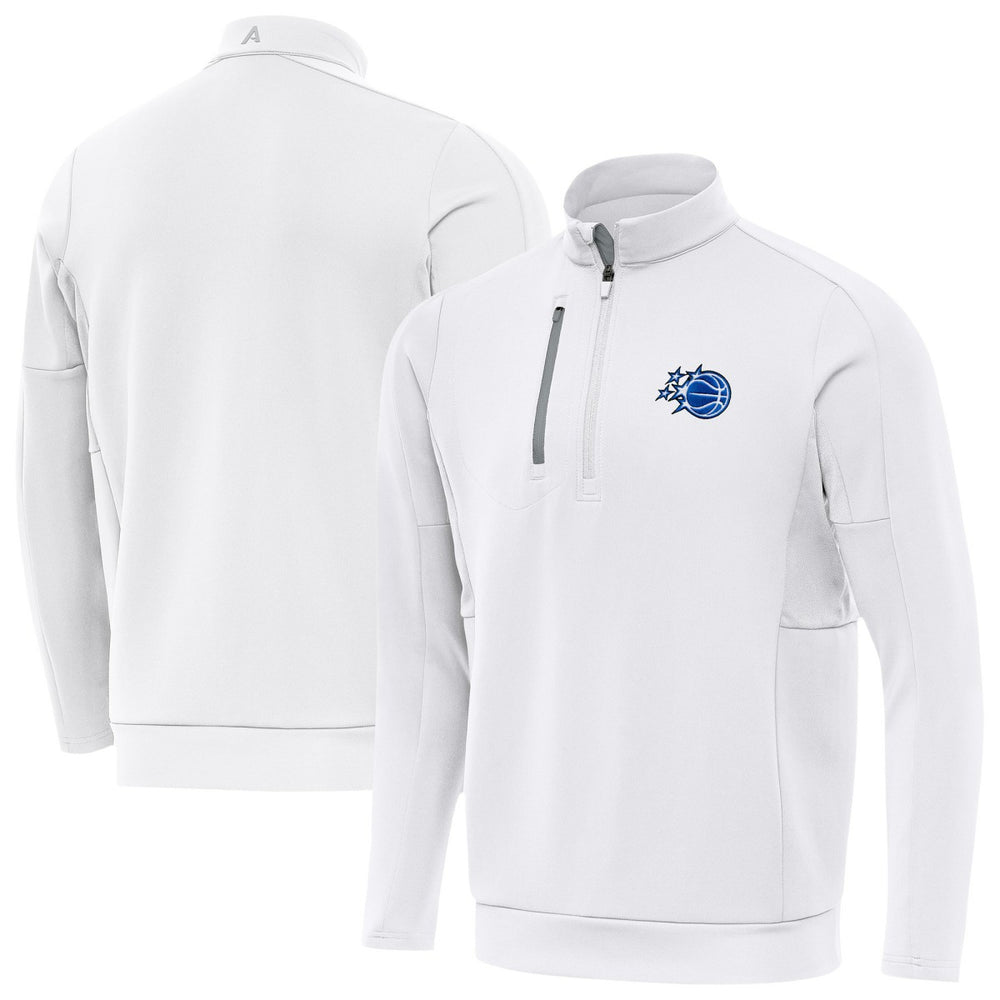 New Era - Orlando Magic Antigua New Logo Generation Quarter-Zip Pullover Top - White
