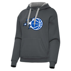 NBA - Orlando Magic Antigua Women's New Logo Victory Pullover Hoodie - Charcoal