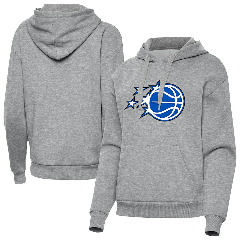 NBA - Orlando Magic Antigua Women's New Logo Victory Pullover Hoodie - Heather Gray